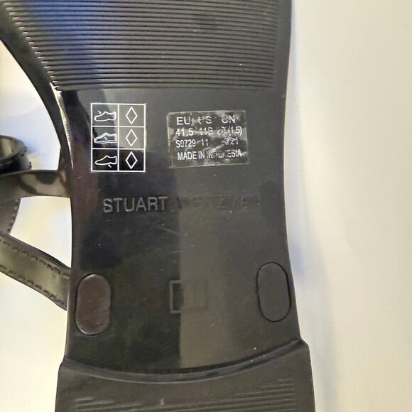 Stuart Weitzman Strappy Patent Leather Sandals Sz 11 - Picture 8 of 8